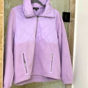J crew - size medium lilac hoodie with fleece lining